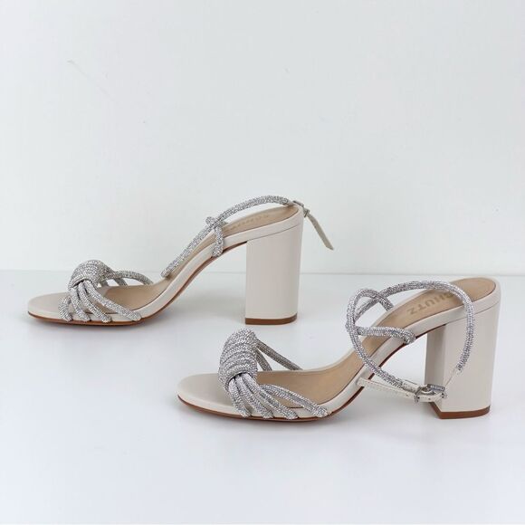 New Schultz JEWELL BLOCK METALLIC NAPPA LEATHER SANDAL - Picture 7 of 10